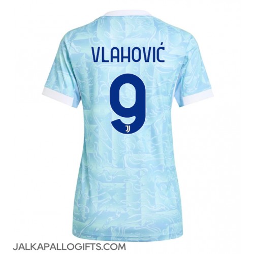 Juventus Dusan Vlahovic #9 Vieraspaita Naiset 2025-26 Lyhythihainen